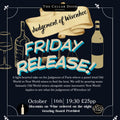 The Judgment of Wivenhoe (Old World Vs New World) FRIDAY RELEASE