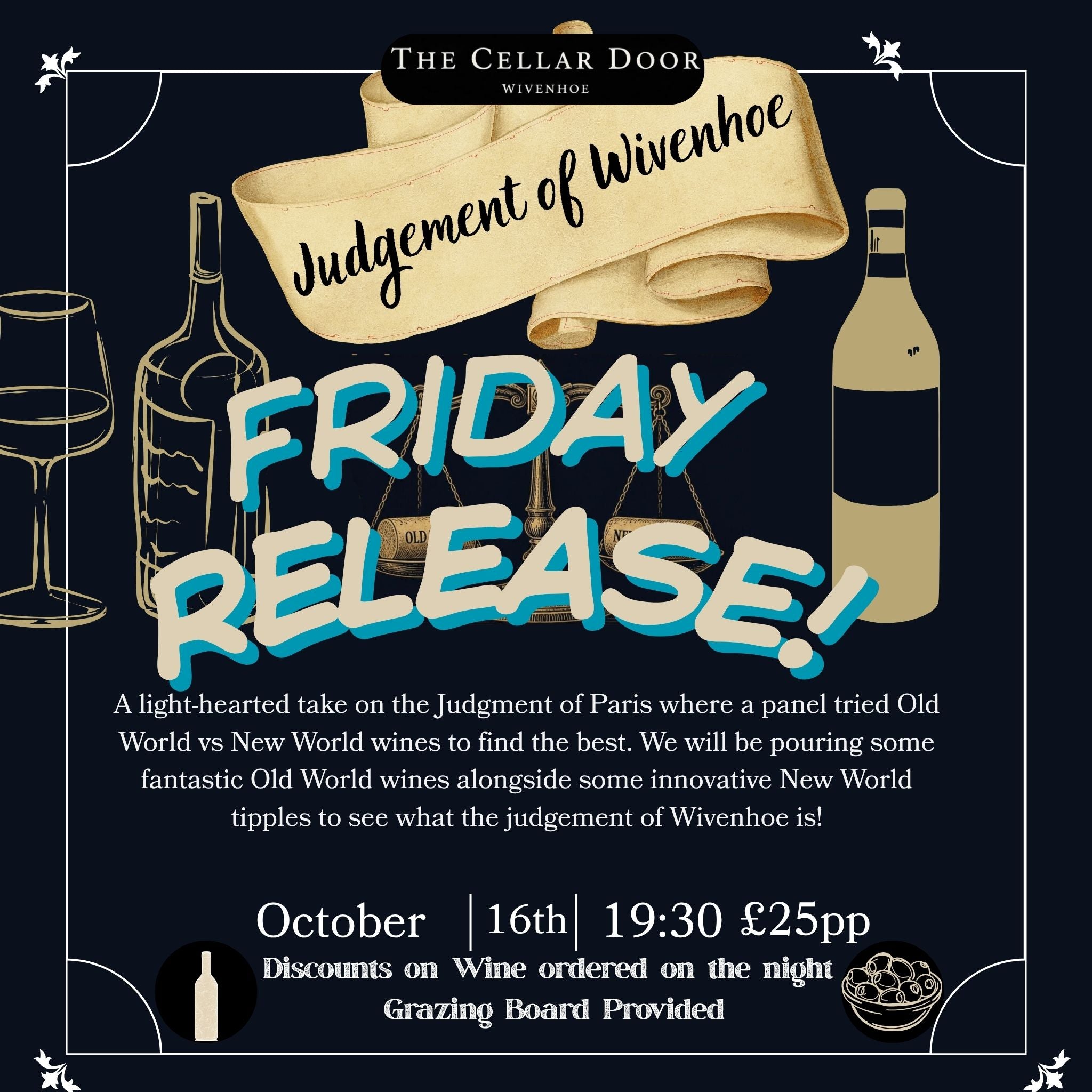 The Judgment of Wivenhoe (Old World Vs New World) FRIDAY RELEASE