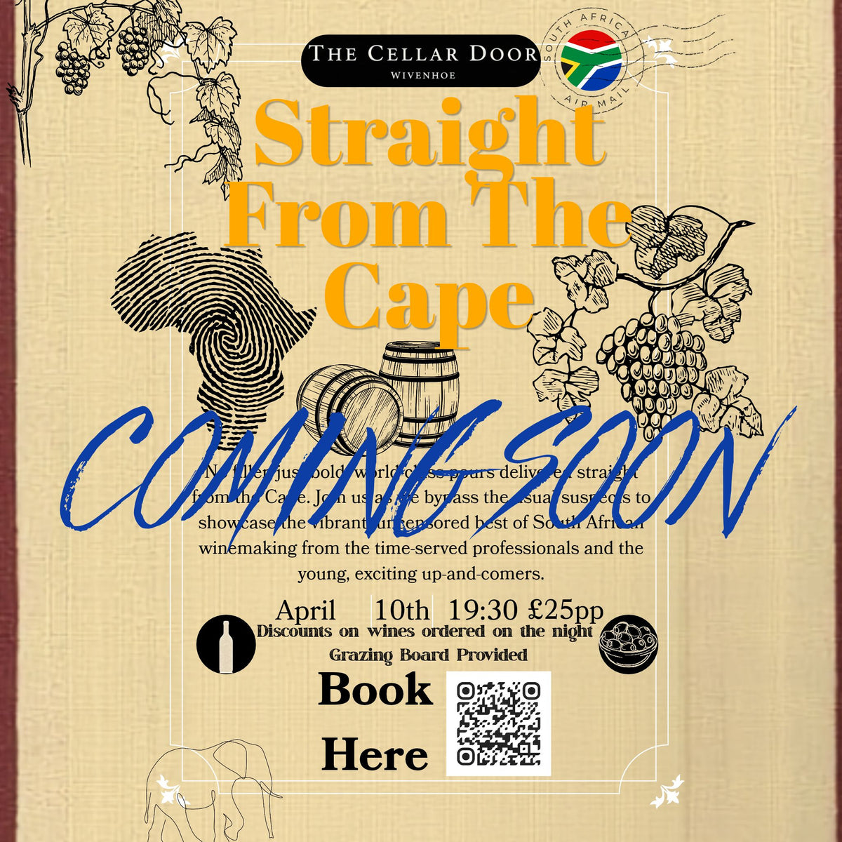 COMING SOON! Straight From The Cape