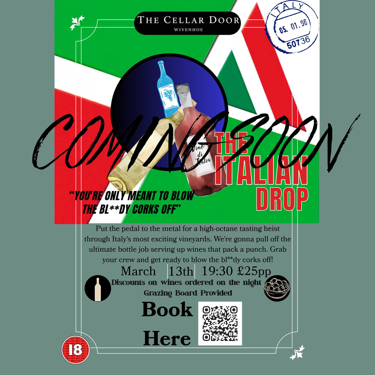 COMING SOON! The Italian Drop